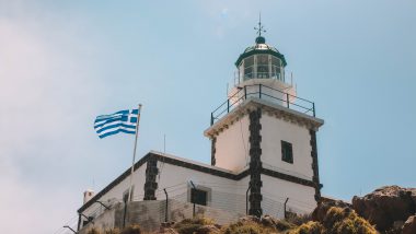 De vuurtoren van Akrotiri (Faros lighthouse)