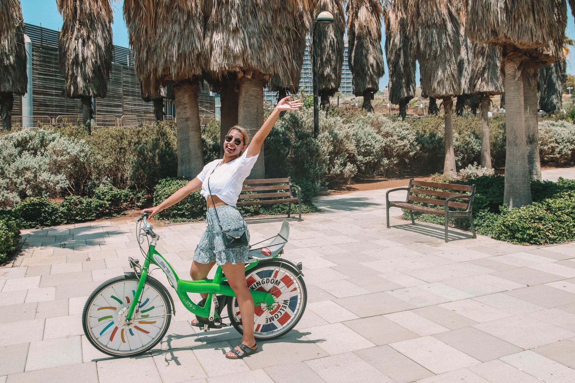 fiets of elektrische step in Tel Aviv