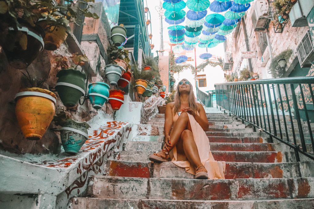 Umbrella Stairs in Amman