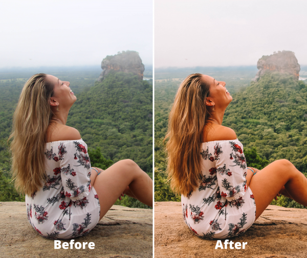 Before/After - Mighty Jungle Preset Pack