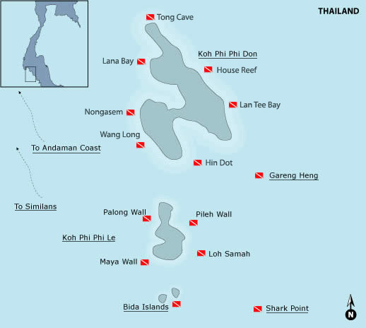 Dive Sites Koh Phi Phi