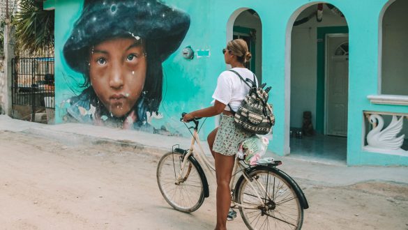 Isla Holbox op de fiets