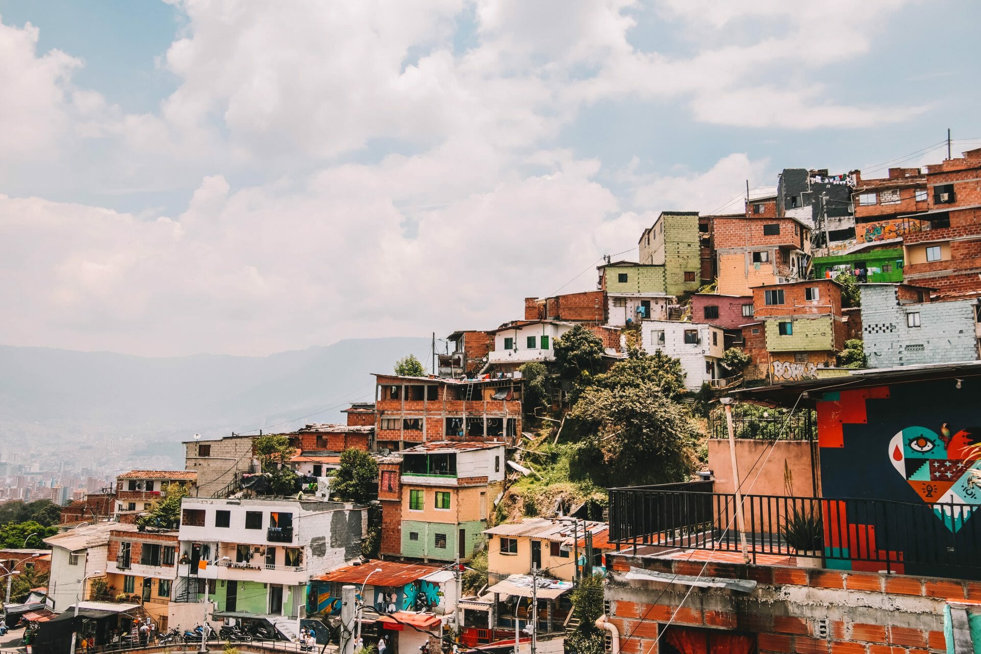 Uitzicht over Comuna 13 Medellín