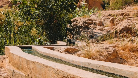 Irrigatiekanalen Wadi Shab