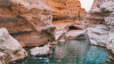 Zwemmen Wadi Shab