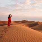 Wandelen door de duinen Oman