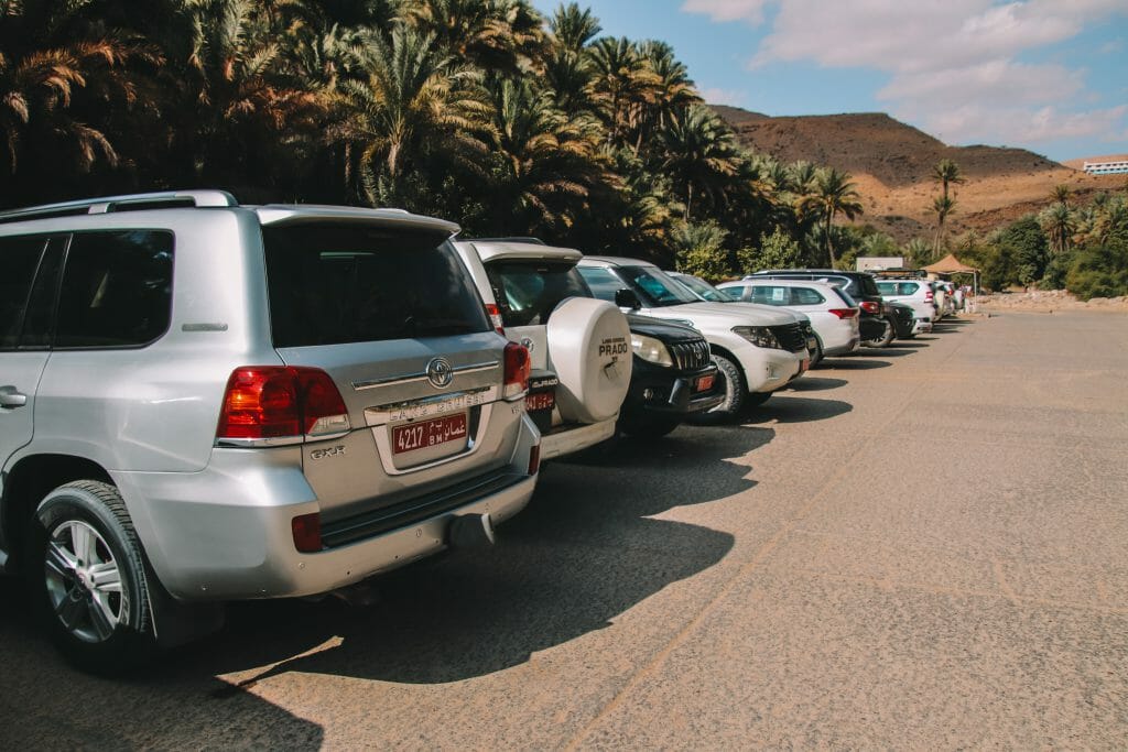 Parkeerplaats Wadi Bani Khalid