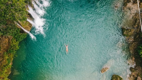 Droneshot Cambugahay Falls Siquijor