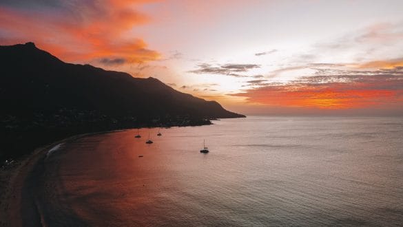 Zonsondergang Beau Vallon Beach