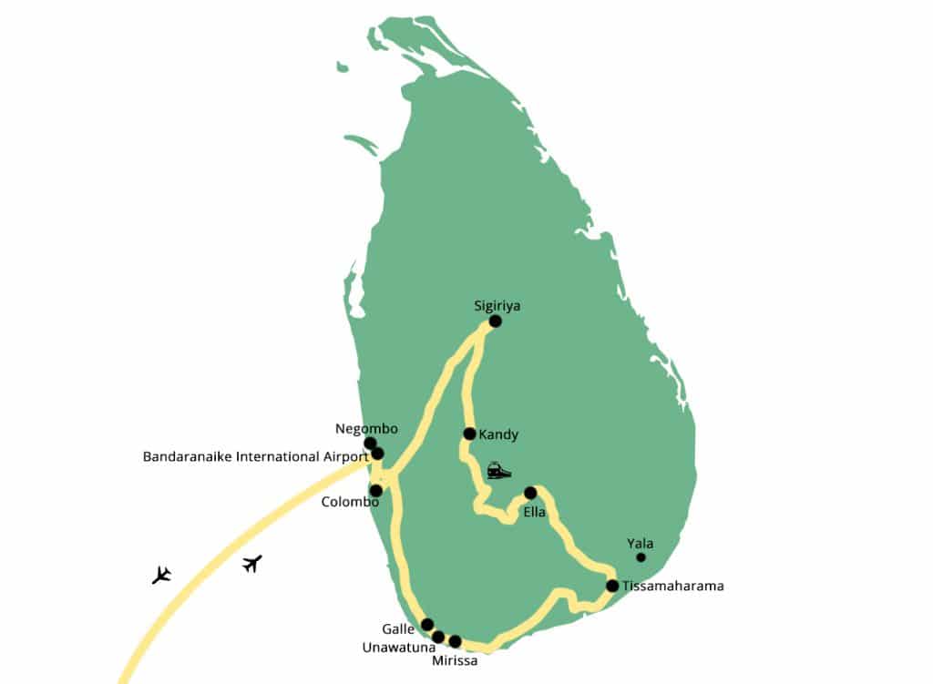 Itinerary Sri Lanka