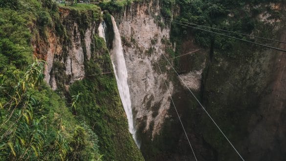 Mortiño waterfall