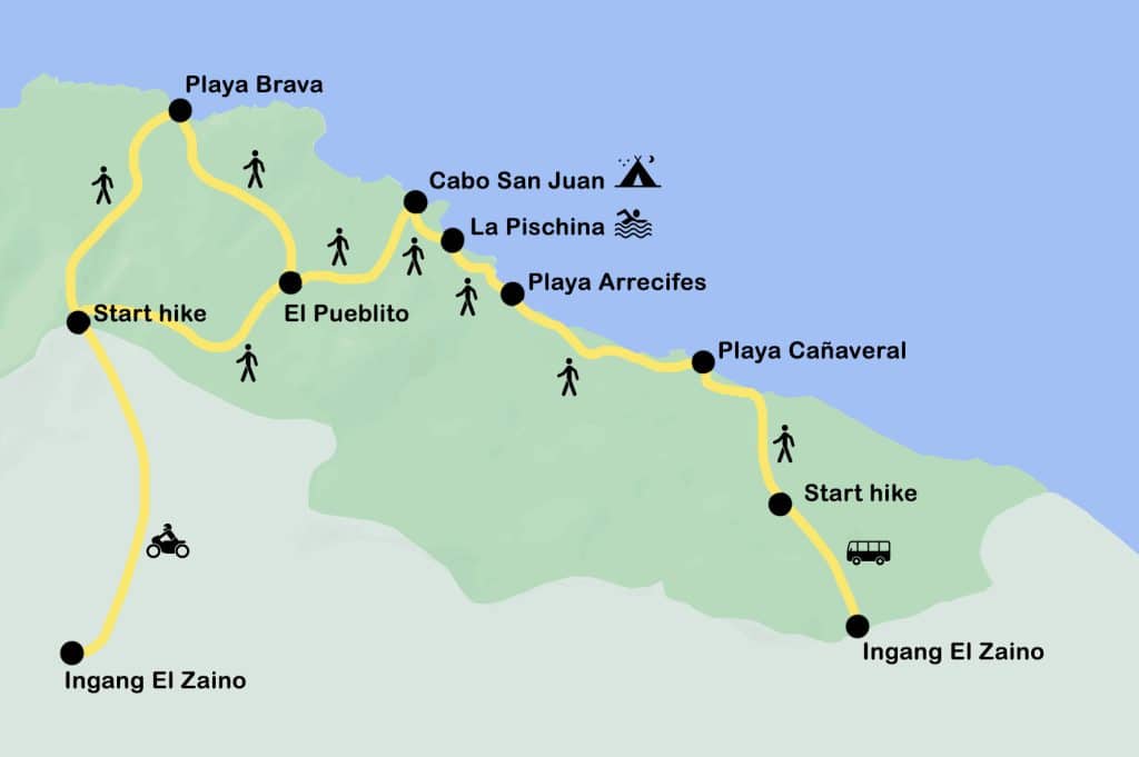 Map Tayrona National Park